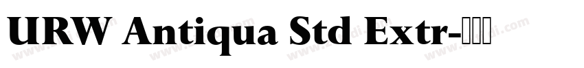 URW Antiqua Std Extr字体转换